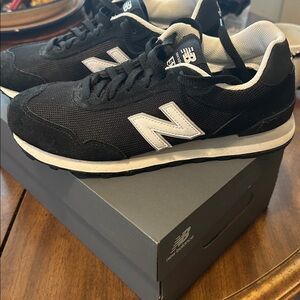 New Balance Black and White Athletic Shoes
